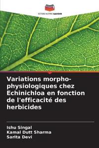 Variations morpho-physiologiques chez Echinichloa en fonction de l'efficacité des herbicides
