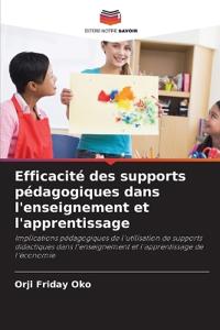 Efficacité des supports pédagogiques dans l'enseignement et l'apprentissage