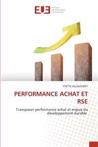 Performance Achat Et Rse