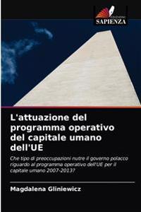 L'attuazione del programma operativo del capitale umano dell'UE