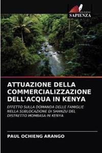 Attuazione Della Commercializzazione Dell'acqua in Kenya
