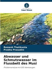 Abwasser und Schmutzwasser im Flussbett des Musi