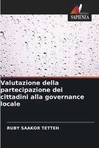 Valutazione della partecipazione dei cittadini alla governance locale
