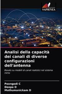 Analisi della capacità dei canali di diverse configurazioni dell'antenna