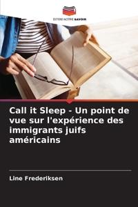Call it Sleep - Un point de vue sur l'expérience des immigrants juifs américains