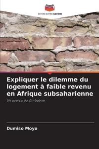Expliquer le dilemme du logement à faible revenu en Afrique subsaharienne