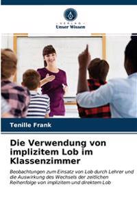 Die Verwendung von implizitem Lob im Klassenzimmer
