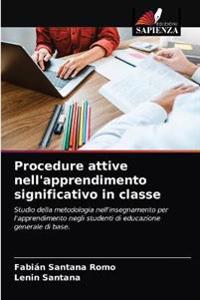 Procedure attive nell'apprendimento significativo in classe