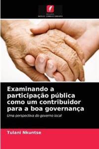 Examinando a participação pública como um contribuidor para a boa governança