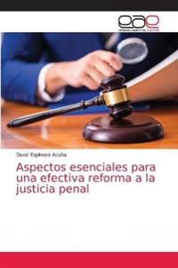 Aspectos esenciales para una efectiva reforma a la justicia penal