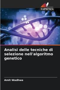 Analisi delle tecniche di selezione nell'algoritmo genetico