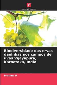 Biodiversidade das ervas daninhas nos campos de uvas Vijayapura, Karnataka, Índia
