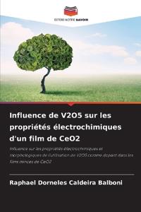 Influence de V2O5 sur les propriétés électrochimiques d'un film de CeO2
