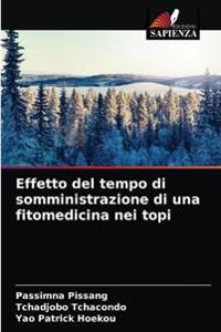 Effetto del tempo di somministrazione di una fitomedicina nei topi