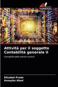 Attività per il soggetto Contabilità generale II