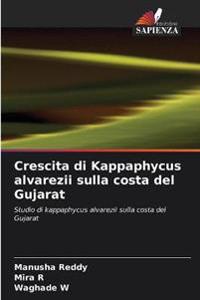 Crescita di Kappaphycus alvarezii sulla costa del Gujarat
