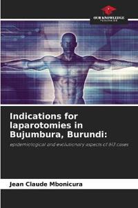 Indications for laparotomies in Bujumbura, Burundi