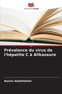 Prévalence du virus de l'hépatite C à Alikazaure
