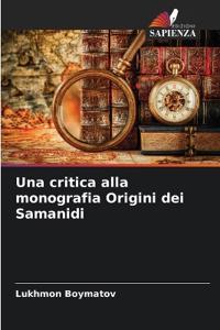 Una critica alla monografia Origini dei Samanidi
