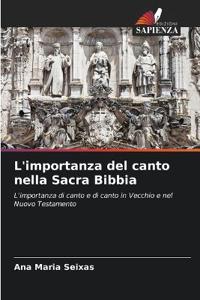 L'importanza del canto nella Sacra Bibbia