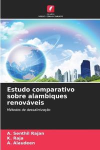 Estudo comparativo sobre alambiques renováveis