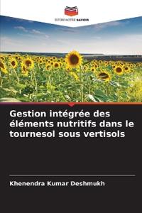 Gestion intégrée des éléments nutritifs dans le tournesol sous vertisols