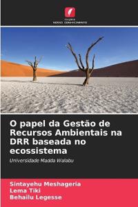 O papel da Gestão de Recursos Ambientais na DRR baseada no ecossistema