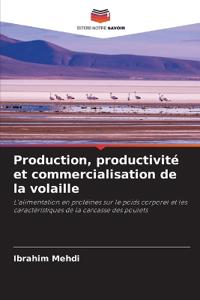 Production, productivité et commercialisation de la volaille