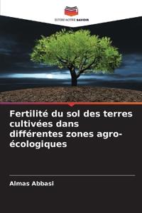Fertilité du sol des terres cultivées dans différentes zones agro-écologiques