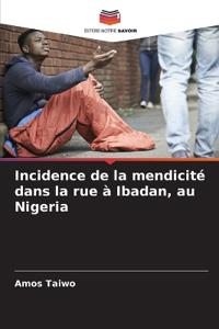 Incidence de la mendicité dans la rue à Ibadan, au Nigeria