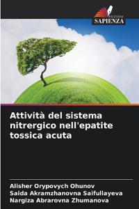 Attività del sistema nitrergico nell'epatite tossica acuta