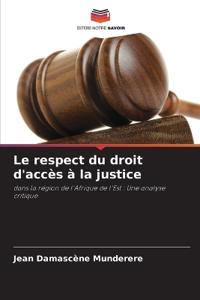 Le respect du droit d'accès à la justice