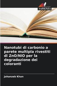 Nanotubi di carbonio a parete multipla rivestiti di ZnO/NiO per la degradazione dei coloranti