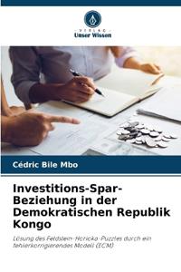 Investitions-Spar-Beziehung in der Demokratischen Republik Kongo