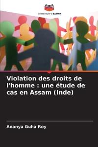 Violation des droits de l'homme