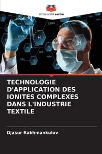 Technologie d'Application Des Ionites Complexes Dans l'Industrie Textile