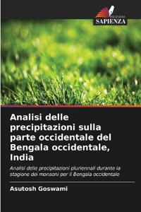 Analisi delle precipitazioni sulla parte occidentale del Bengala occidentale, India