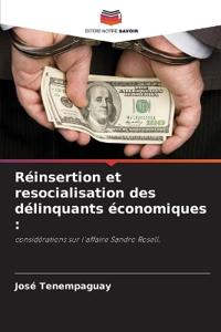 Réinsertion et resocialisation des délinquants économiques