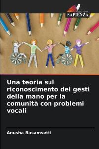 Una teoria sul riconoscimento dei gesti della mano per la comunità con problemi vocali