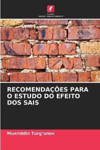 Recomendações Para O Estudo Do Efeito DOS Sais