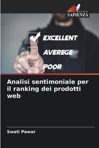 Analisi sentimoniale per il ranking dei prodotti web