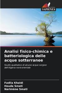 Analisi fisico-chimica e batteriologica delle acque sotterranee