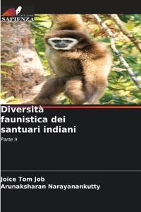 Bokomslag for "Diversità faunistica dei santuari indiani"