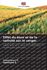 Effet du bore et de la salinité sur le verger