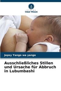 Ausschließliches Stillen und Ursache für Abbruch in Lubumbashi
