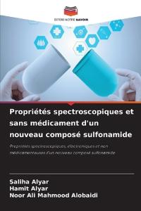 Propriétés spectroscopiques et sans médicament d'un nouveau composé sulfonamide