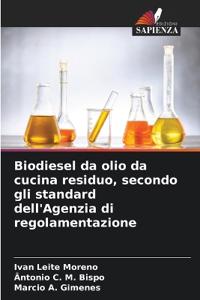 Biodiesel da olio da cucina residuo, secondo gli standard dell'Agenzia di regolamentazione