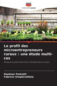 Le profil des microentrepreneurs ruraux