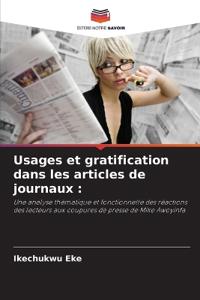 Usages et gratification dans les articles de journaux