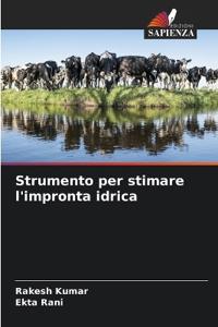 Strumento per stimare l'impronta idrica